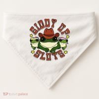 Giddy Up Sluts Frog Funny USA-Made Doggie Bandana thumb 0