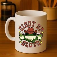 Giddy Up Sluts Frog Funny Coffee Mug thumb 4