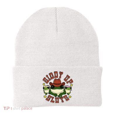 Giddy Up Sluts Frog Funny Beanie