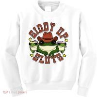 Giddy Up Sluts Frog Funny Kids Sweatshirt thumb 0