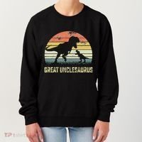 Great Unclesaurus T Rex Dinosaur Great Uncle Saurus Women's Sweatshirt thumb 0