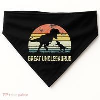 Great Unclesaurus T Rex Dinosaur Great Uncle Saurus USA-Made Doggie Bandana thumb 0