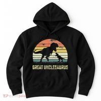Great Unclesaurus T Rex Dinosaur Great Uncle Saurus Hoodie thumb 0