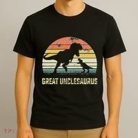 Great Unclesaurus T Rex Dinosaur Great Uncle Saurus T-Shirt thumb 3