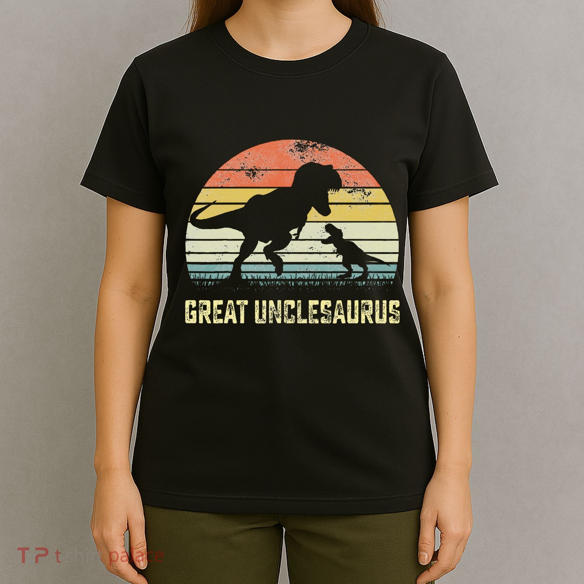 Great Unclesaurus T Rex Dinosaur Great Uncle Saurus T-Shirt