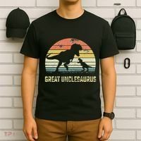 Great Unclesaurus T Rex Dinosaur Great Uncle Saurus T-Shirt thumb 6