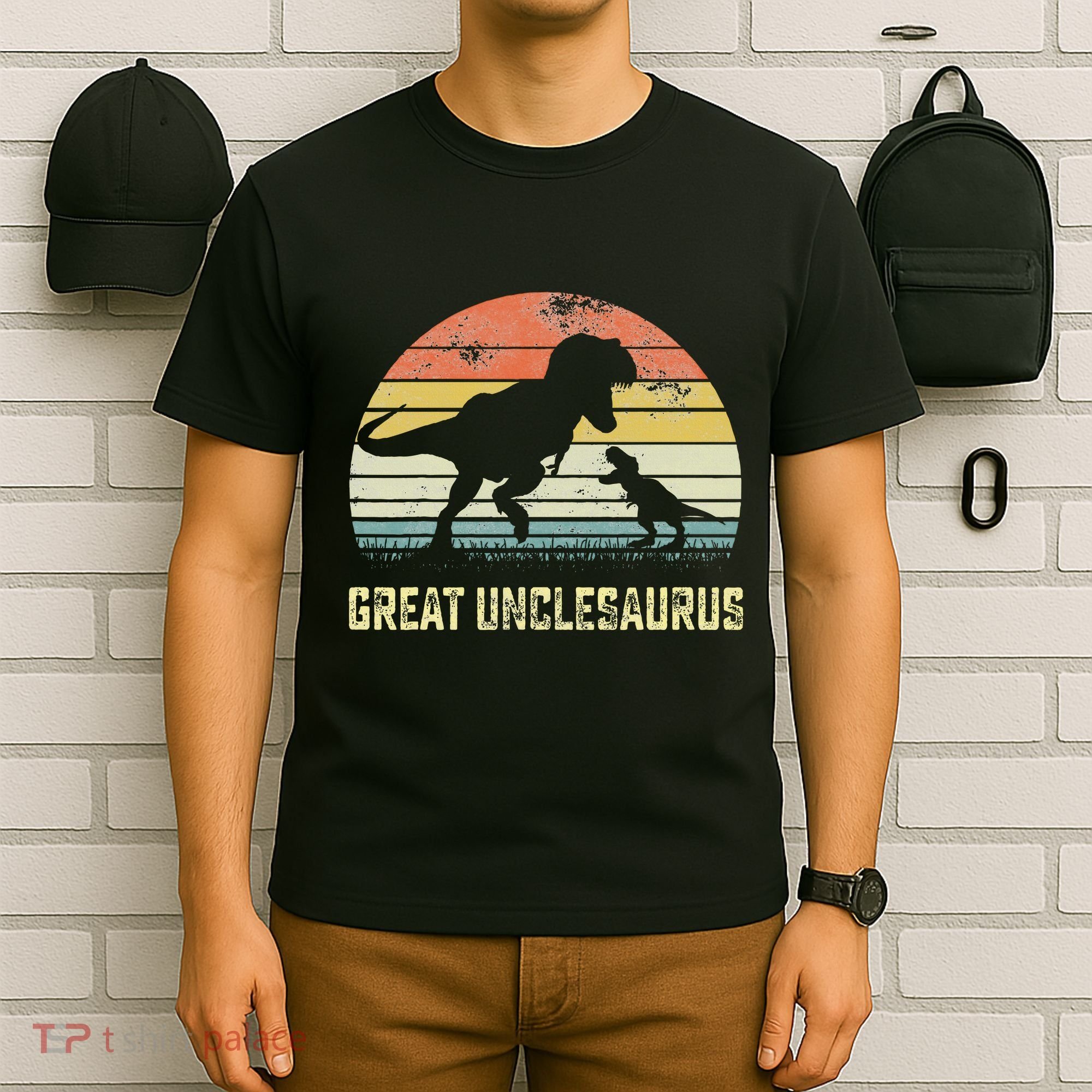 Great Unclesaurus T Rex Dinosaur Great Uncle Saurus T-Shirt