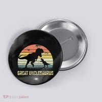 Great Unclesaurus T Rex Dinosaur Great Uncle Saurus Button thumb 0