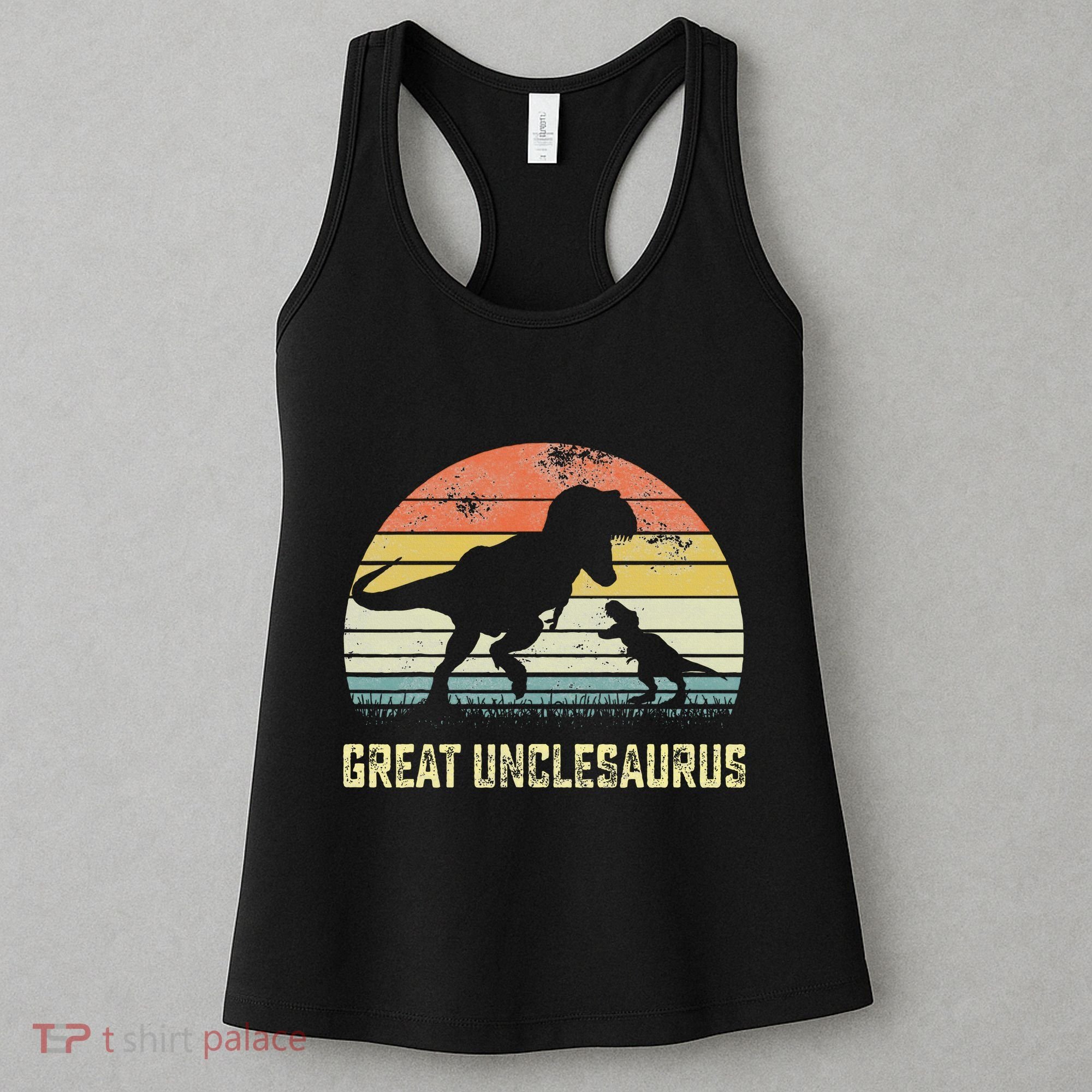 Great Unclesaurus T Rex Dinosaur Great Uncle Saurus Women's Tank Top