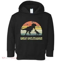 Great Unclesaurus T Rex Dinosaur Great Uncle Saurus Toddler Hoodie thumb 0