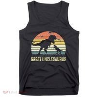 Great Unclesaurus T Rex Dinosaur Great Uncle Saurus Tank Top thumb 0