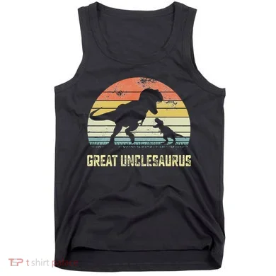 Great Unclesaurus T Rex Dinosaur Great Uncle Saurus Tank Top