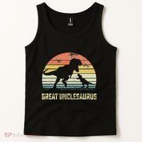 Great Unclesaurus T Rex Dinosaur Great Uncle Saurus Tank Top thumb 2