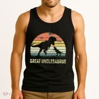 Great Unclesaurus T Rex Dinosaur Great Uncle Saurus Tank Top thumb 3