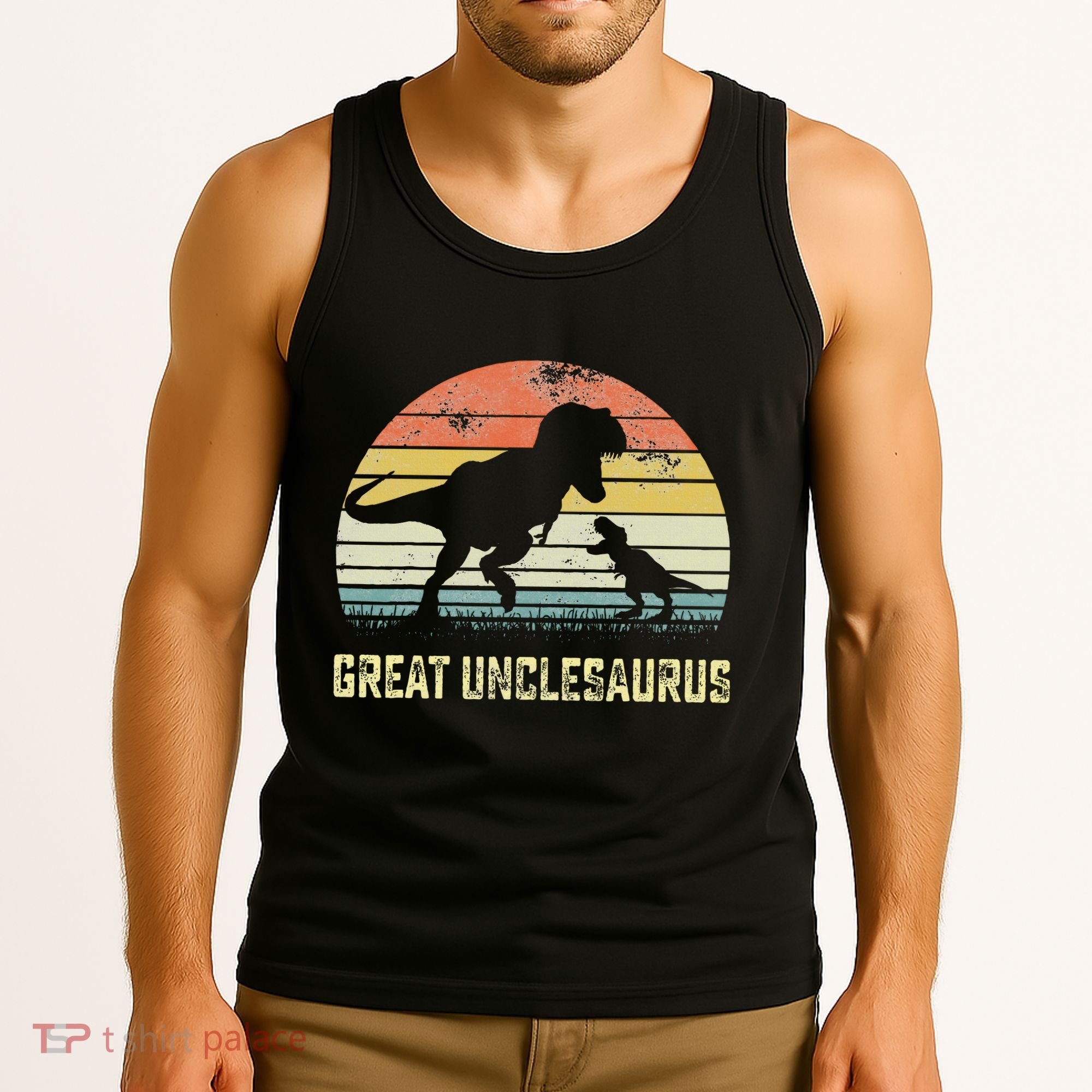 Great Unclesaurus T Rex Dinosaur Great Uncle Saurus Tank Top
