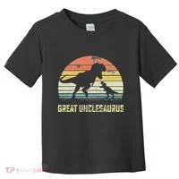 Great Unclesaurus T Rex Dinosaur Great Uncle Saurus Toddler T-Shirt thumb 0
