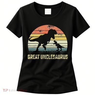Great Unclesaurus T Rex Dinosaur Great Uncle Saurus Women's T-Shirt