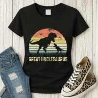 Great Unclesaurus T Rex Dinosaur Great Uncle Saurus Women's T-Shirt thumb 3