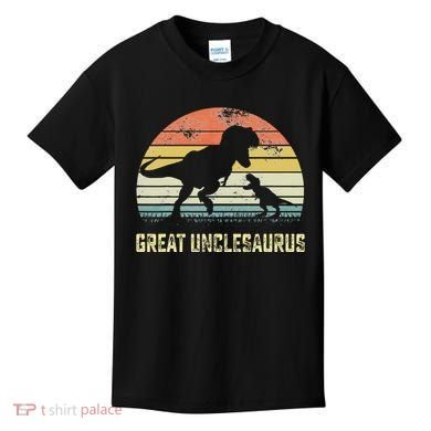 Great Unclesaurus T Rex Dinosaur Great Uncle Saurus Kids T-Shirt