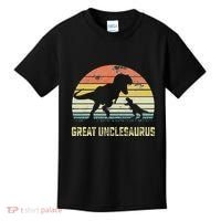 Great Unclesaurus T Rex Dinosaur Great Uncle Saurus Kids T-Shirt thumb 0
