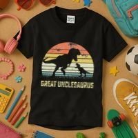 Great Unclesaurus T Rex Dinosaur Great Uncle Saurus Kids T-Shirt thumb 3