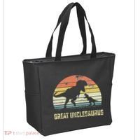 Great Unclesaurus T Rex Dinosaur Great Uncle Saurus Tote Bag thumb 2