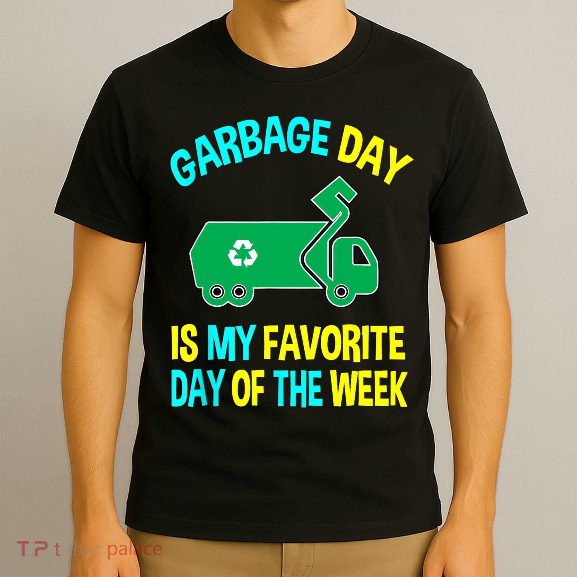 Garbage Uniform Trash Truck Kids Garbage Man Costume T-Shirt