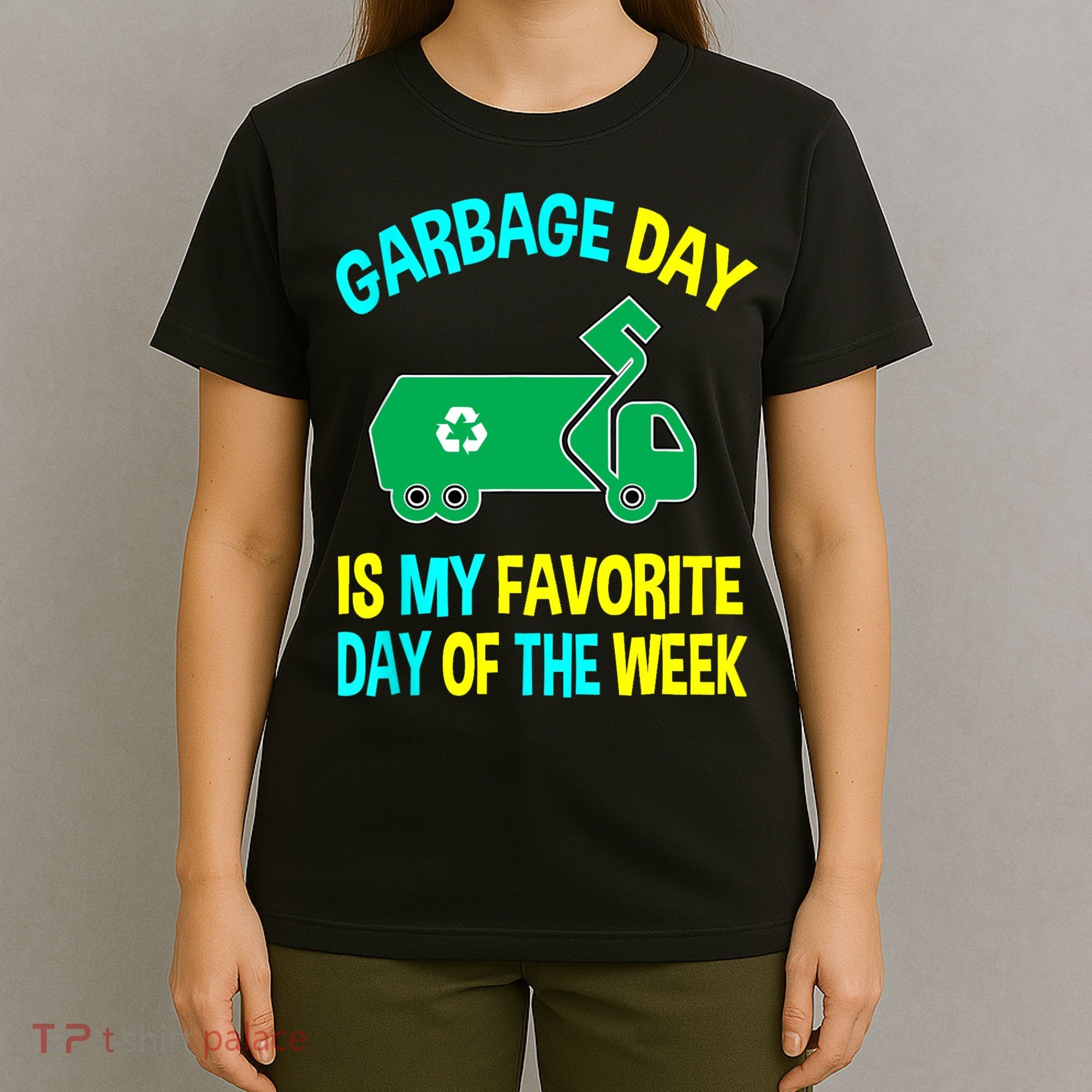 Garbage Uniform Trash Truck Kids Garbage Man Costume T-Shirt