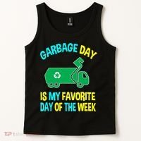 Garbage Uniform Trash Truck Kids Garbage Man Costume Tank Top thumb 2