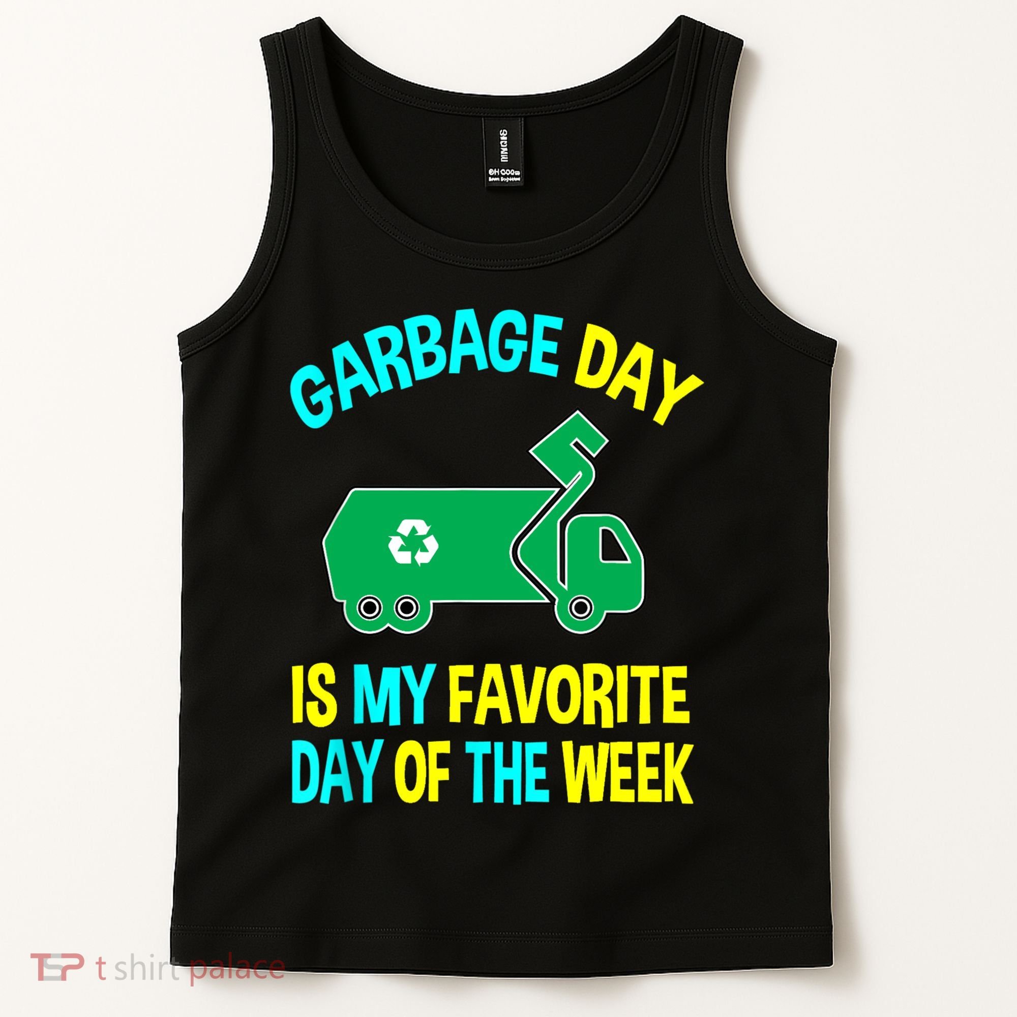 Garbage Uniform Trash Truck Kids Garbage Man Costume Tank Top