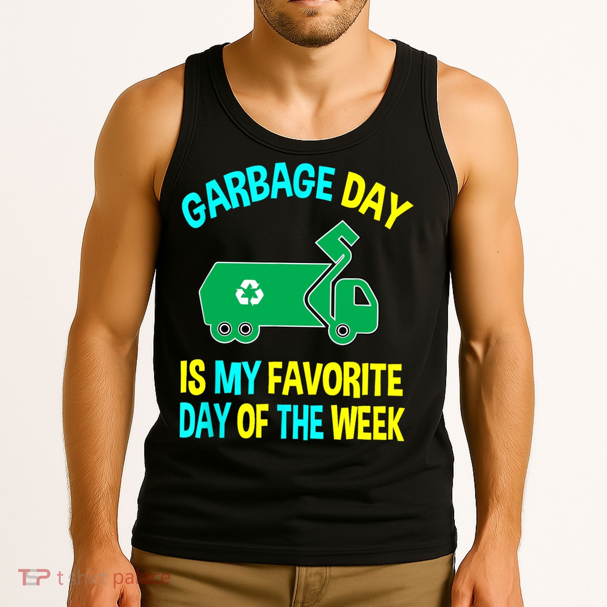 Garbage Uniform Trash Truck Kids Garbage Man Costume Tank Top