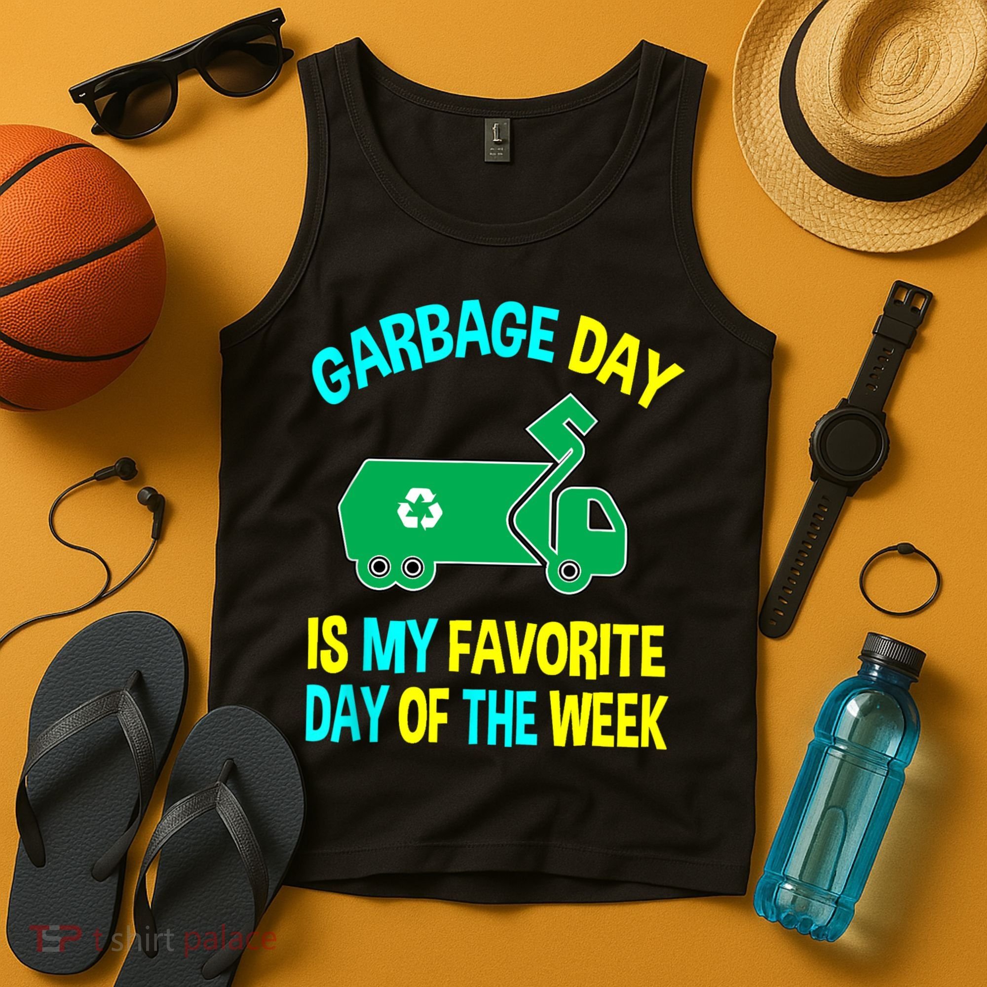 Garbage Uniform Trash Truck Kids Garbage Man Costume Tank Top