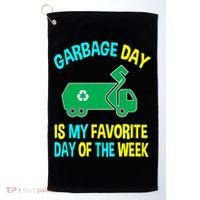 Garbage Uniform Trash Truck Kids Garbage Man Costume Golf Towel thumb 0