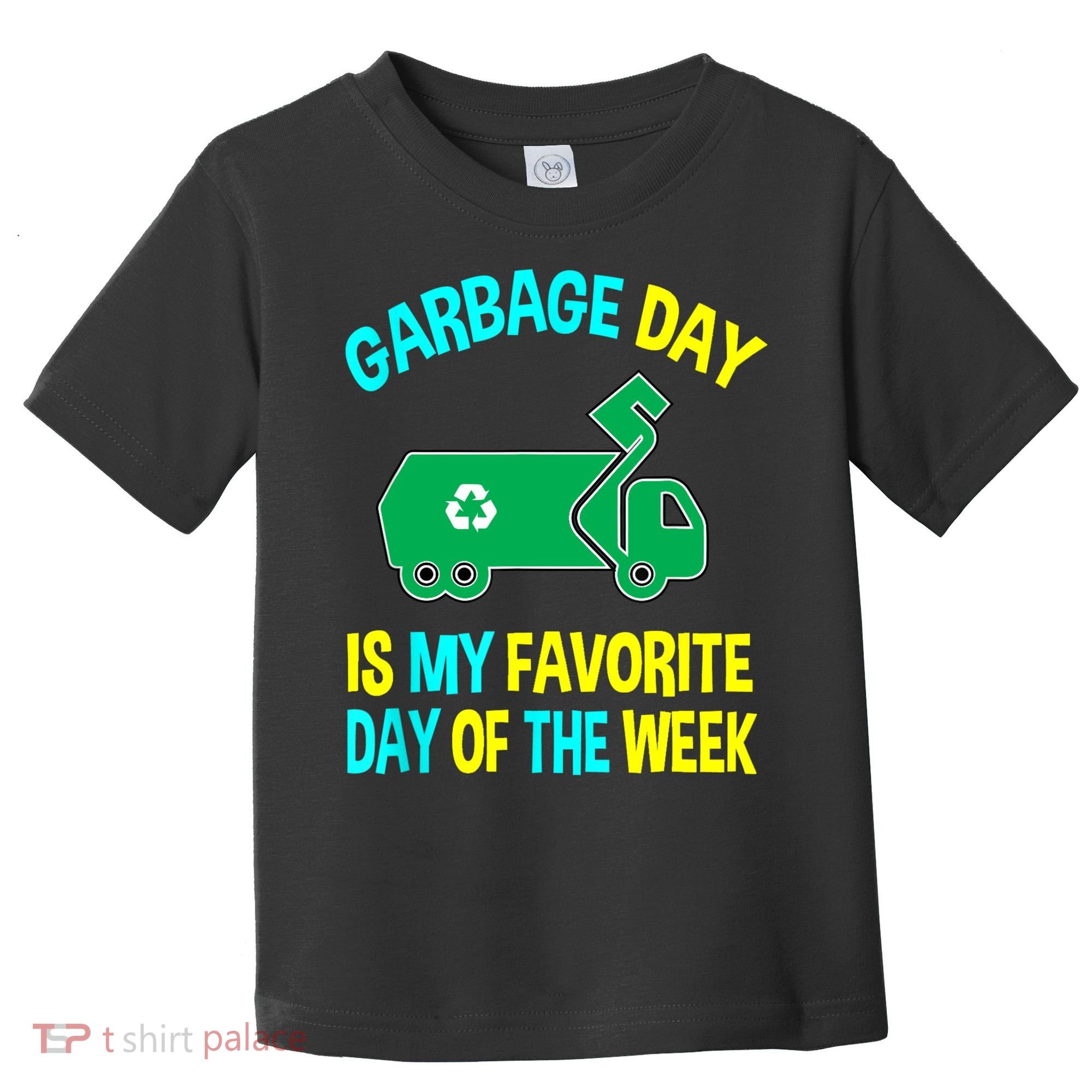Garbage Uniform Trash Truck Kids Garbage Man Costume Toddler T-Shirt