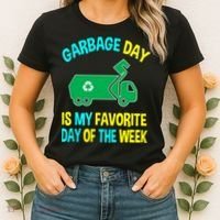 Garbage Uniform Trash Truck Kids Garbage Man Costume Women's T-Shirt thumb 2