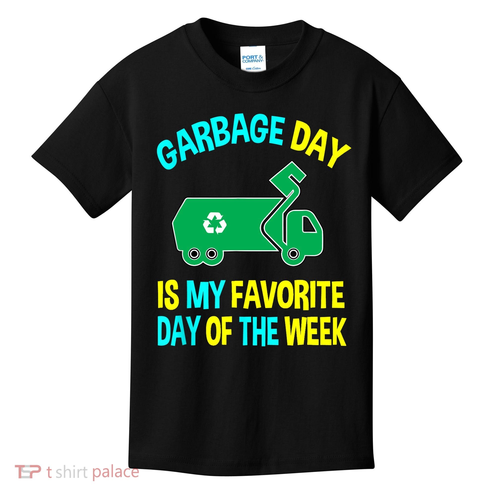 Garbage Uniform Trash Truck Kids Garbage Man Costume Kids T-Shirt
