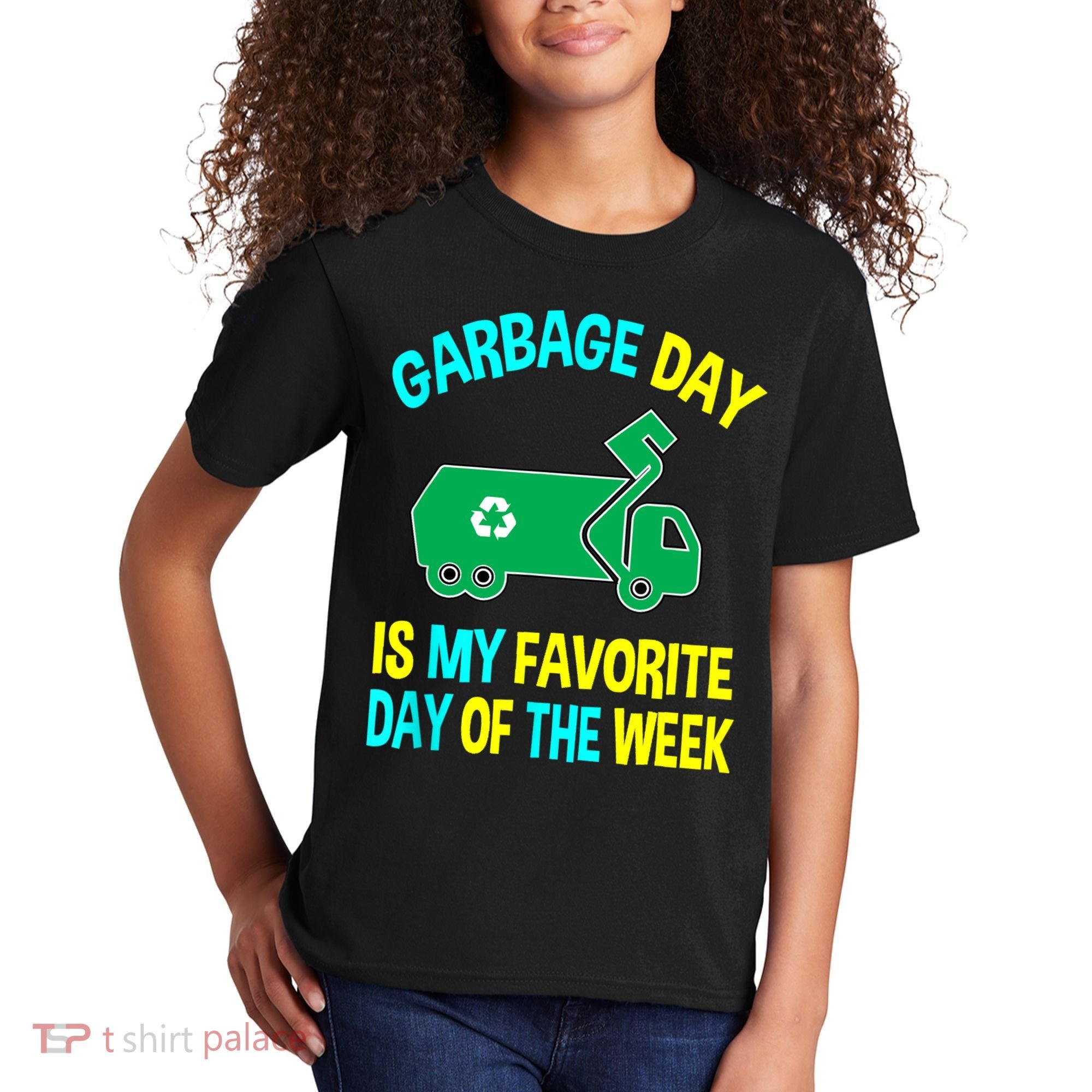 Garbage Uniform Trash Truck Kids Garbage Man Costume Kids T-Shirt