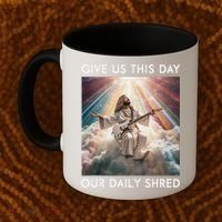Give Us This Day Our Daily Shred Jesus Christian Coffee Mug thumb 2