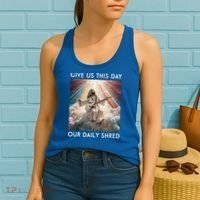 Give Us This Day Our Daily Shred Jesus Christian Women's Tank Top thumb 2