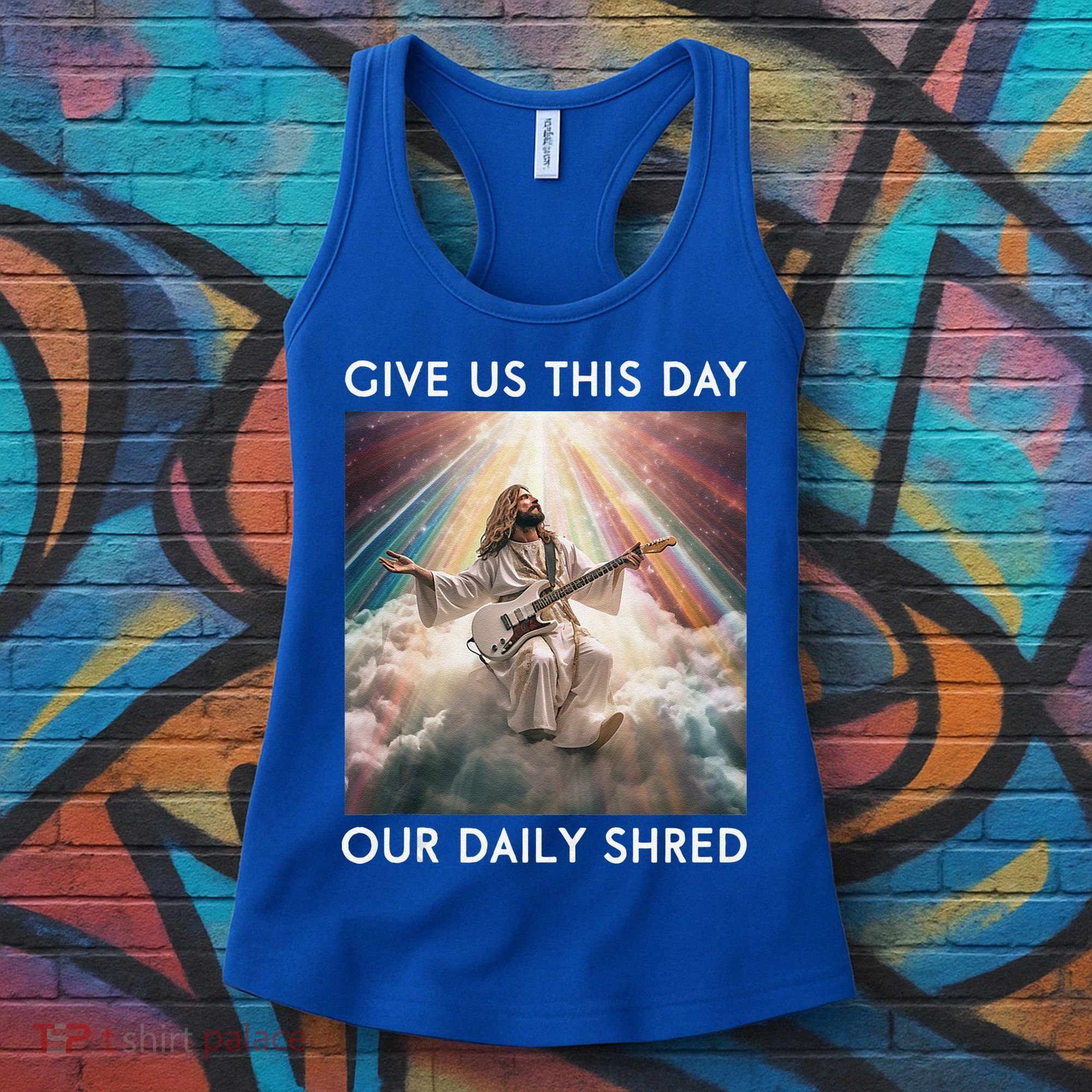 Give Us This Day Our Daily Shred Jesus Christian Women's Tank Top