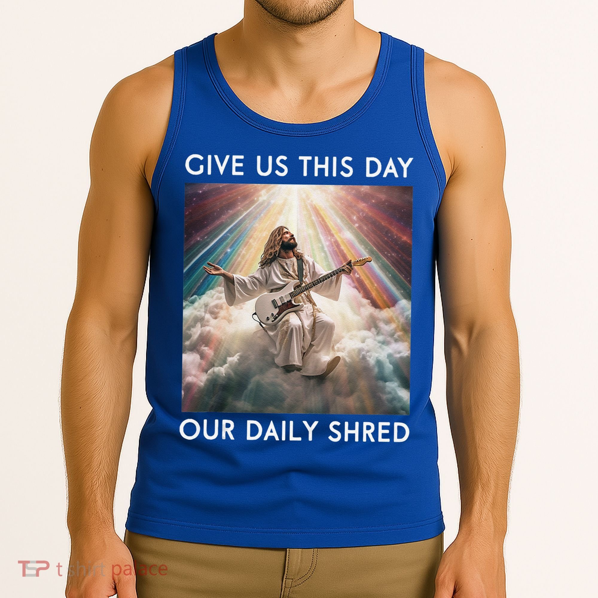 Give Us This Day Our Daily Shred Jesus Christian Tank Top