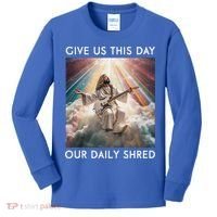 Give Us This Day Our Daily Shred Jesus Christian Kids Long Sleeve Shirt thumb 0