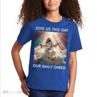 Give Us This Day Our Daily Shred Jesus Christian Kids T-Shirt thumb 2