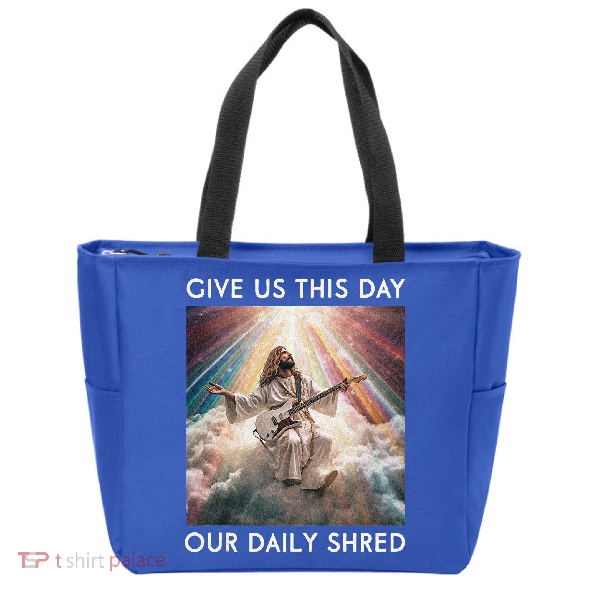 Give Us This Day Our Daily Shred Jesus Christian Tote Bag