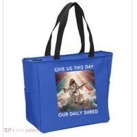 Give Us This Day Our Daily Shred Jesus Christian Tote Bag thumb 2