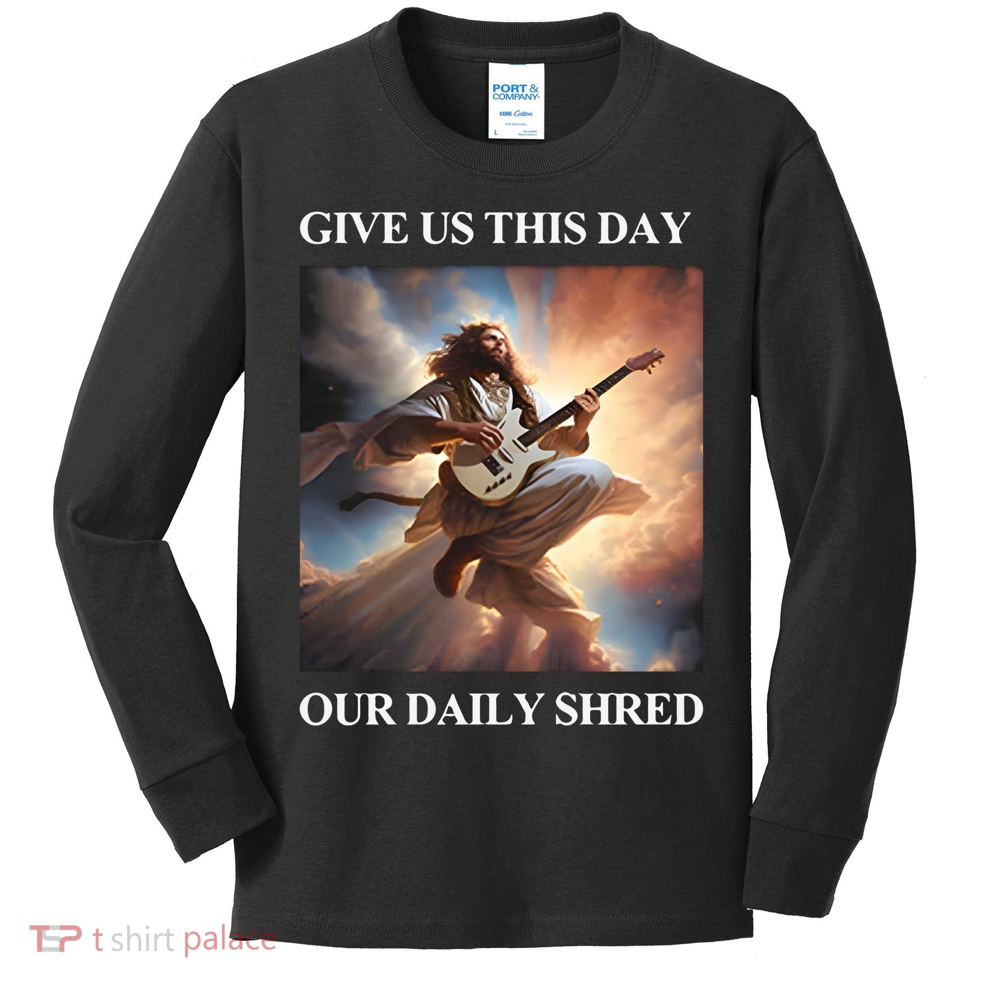 Give Us This Day Our Daily Shred Kids Long Sleeve Shirt
