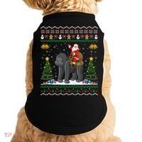 Gorilla Ugly Xmas Gift Santa Riding Gorilla Christmas Gift Doggie Tank thumb 0