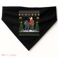 Gorilla Ugly Xmas Gift Santa Riding Gorilla Christmas Gift USA-Made Doggie Bandana thumb 0