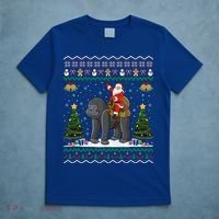 Gorilla Ugly Xmas Gift Santa Riding Gorilla Christmas Gift T-Shirt thumb 5