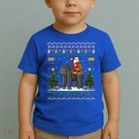 Gorilla Ugly Xmas Gift Santa Riding Gorilla Christmas Gift Toddler T-Shirt thumb 2